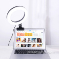 6 &quot;Led Desktop Mini Ring Light com braçadeira